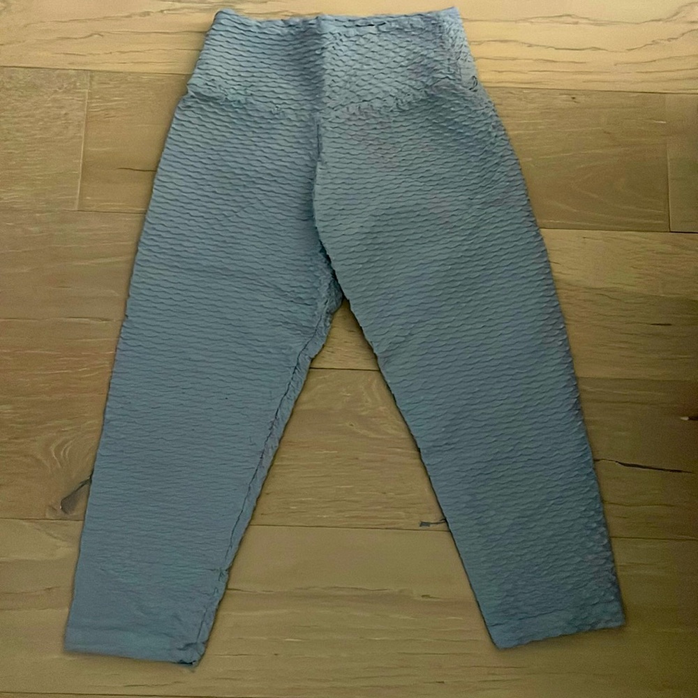 Like New ice blue croco Booty by brabants